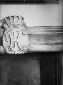 Harden House
Detail of monogram on Tarras bedroom chimney piece