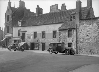 View from E of 45-51 North Street wall of Scotland's Close.