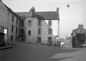 Historic photograph showing view from East.