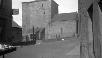 South Queensferry, Carmelite Friary Church.
View of tower from West.