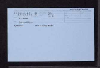 Silverburn, NO30SE 23, Ordnance Survey index card, Recto