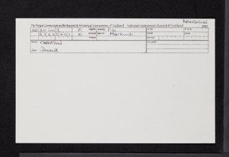 Carriston, NO30SW 2, Ordnance Survey index card, Recto