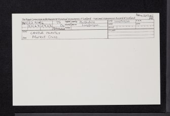 Castle Huntly, NO32NW 4, Ordnance Survey index card, Recto