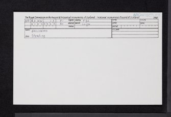 Balcormo, NO40NW 15, Ordnance Survey index card, Recto