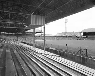 View of interior of west stand from south west