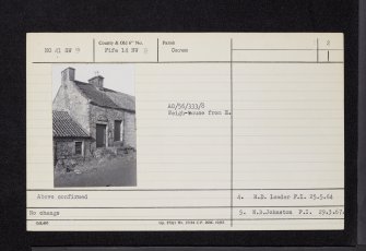 Ceres, NO41SW 9, Ordnance Survey index card, page number 2, Verso