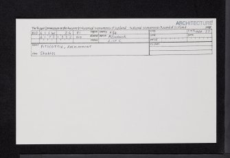 Pitscottie, Rockmount, NO41SW 24, Ordnance Survey index card, Recto