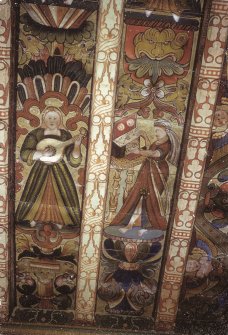 Crathes Castle, interior
View of painted ceiling: Nine Muses