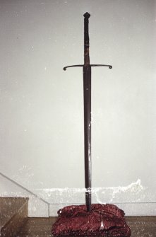 Interior.
View of Bruce's sword.