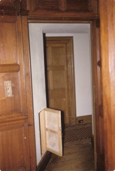 Interior.
View of secret stair.