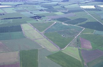 East Haven Airfield, oblique aerial view, taken from the NE, centred on the airfield.