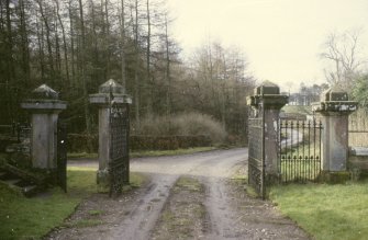 View of gates from NE.