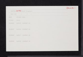 Crinan Canal, NR89SW 40, Ordnance Survey index card, page number 1, Recto