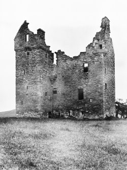 Copy of historic photograph showing view from North-West.