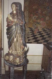 Interior.
View of the Monymusk Madonna.