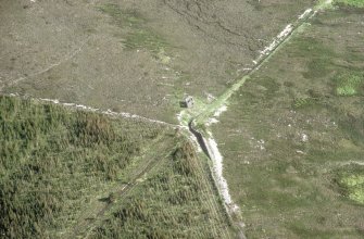 Railway dismantled. Railway Junction (NG 560 355)where railways divide into lines to Nos. 1 and 2 Mines