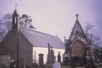 General view of church with Ross Vault in foreground