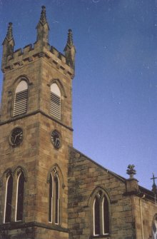 View of tower of church from North East