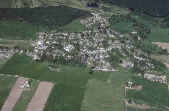 Strathpeffer, oblique aerial view, taken from the SE, showing a general view over Strathpeffer.