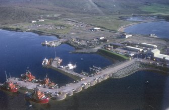 Oblique aerial view of the oil pipeline terminal, taken from the NE.