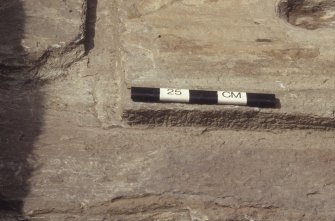 Excavation of cross-base, Kilnave Church, Kilnave.
Detail of excavation.