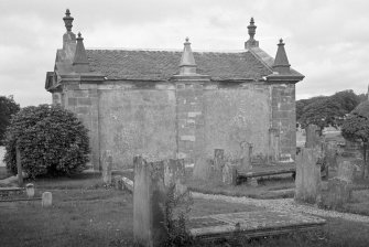 General view of High Kirk Mausoleum, Rothesay, Bute, from north.