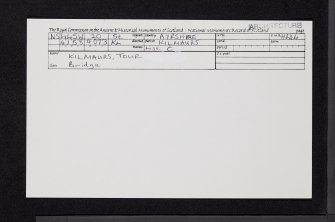 Kilmaurs, Tour, NS44SW 20, Ordnance Survey index card, Recto