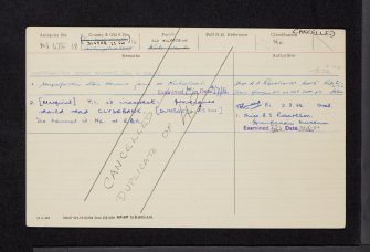 NS47SE 18, Ordnance Survey index card, Recto