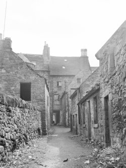 View of back of buildings from N.