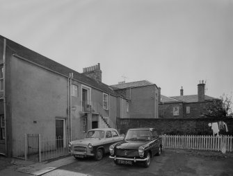 General view of rear of 1-3 Delisle Street, Dunbar, from N.