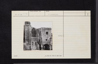 Dunfermline Abbey, The Pends, NT08NE 1.2, Ordnance Survey index card, Recto