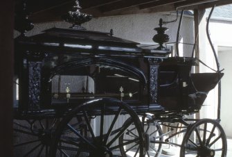  View of carriage -  possibly in Glamis castle coach house