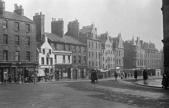 General view of East side of Bristo Street (no.s 2-20), Edinburgh.