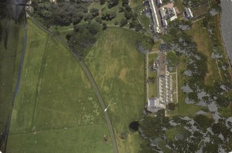 Dunkeld, Dunkeld Cathedral.
General aerial view.