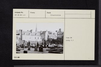 Dunfermline, 21 Maygate, Abbot House, NT08NE 1.8, Ordnance Survey index card, Recto