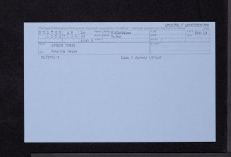 Ashley House, NT17SE 40, Ordnance Survey index card, Recto