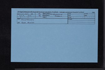 Ecclefechan, NY27SE 18, Ordnance Survey index card, Recto