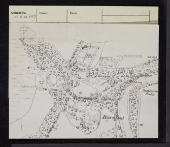 NY38NW 6 and 7, Ordnance Survey index card, inset open, Recto