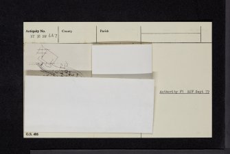 NY38NW 6 and 7, Ordnance Survey index card, inset closed, Recto