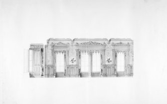 Elevations of dining room
