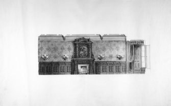 Elevations of dining room
