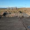 Brown Hill firing position hard-standing beside WNW side of concrete raft