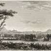 General view. 
Inscribed: 'Edinburgh from Lixmount on the road from Leith to Trinity'.