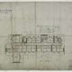 Digital image of drawing showing plan of attic floor.
Titled: 'Hotel At Dunbar For Mrs. Fleck'.
Insc: 'No.5'.   '94 George Street   Edinburgh   Nov. 1895'.
