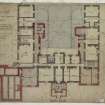 Additions and Alterations Sheet 1: Basement Floor Plan
(Alexander Ross) 9 Union Street Inverness 1872