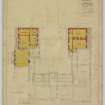 Drawing showing plan of principal floor.
Titled: 'Plan of proposed additions to Moy Hall'.