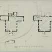 Digital image of drawing showing plans.