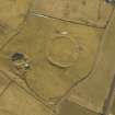 Oblique aerial view centred on the remains of the settlement, taken from the N.