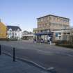 Komaron Court/1-5 White Hart Street (Council Offices) and Library. General view from SSE