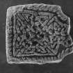 Cross fragment, Strathmartine no 8, face a. showing interlace (B&W)